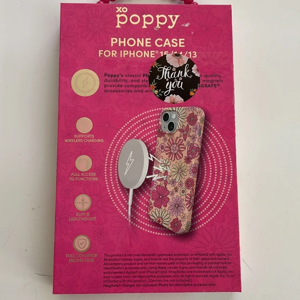 NIP🎀🌸xo poppy 🌸🎀 iPhone 15/14/13 Phone Case